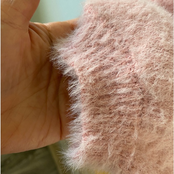 Sweaters - Almost Famous Furry Pink Open Cardigan Long / oversized - size S